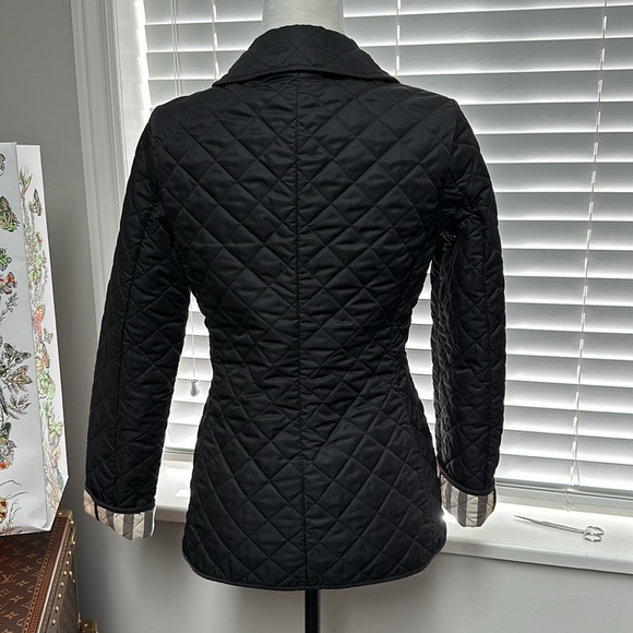Burberry Quilted Jacket Sz XS Black - Picture 5 of 12